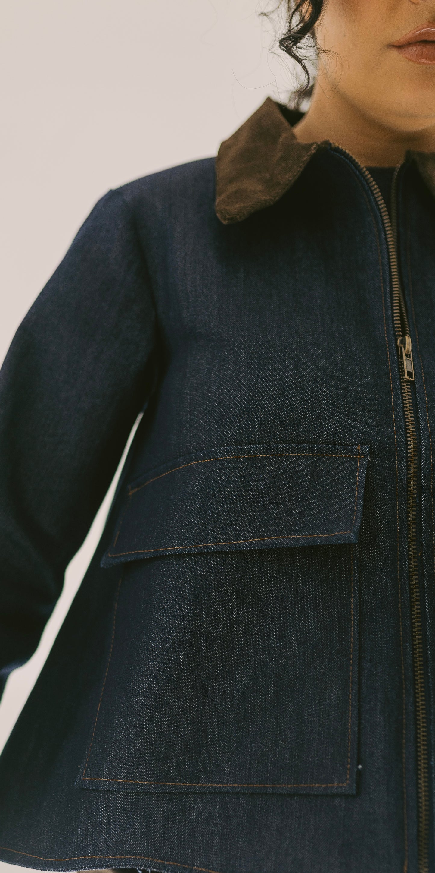 Oversize Pocket Denim Jacket