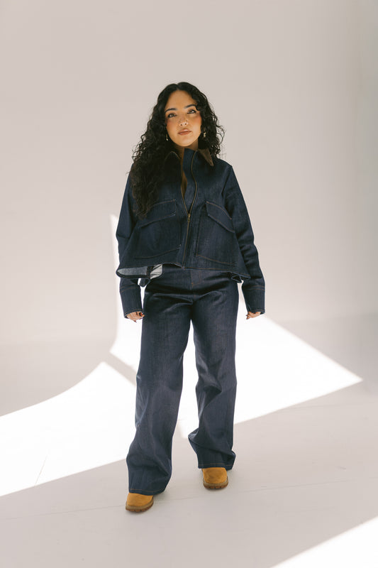 Oversize Pocket Denim Jacket